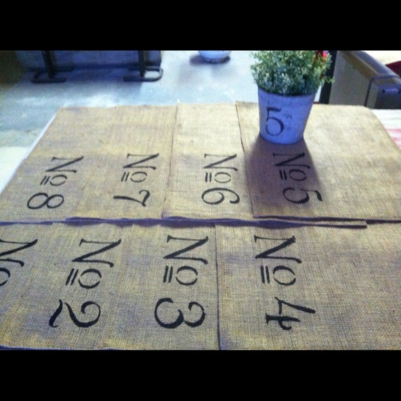 Burlap place mats