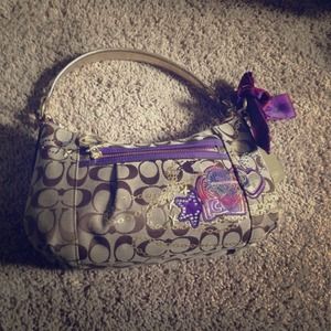 Authentic coach purse-poppy collection