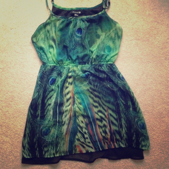 Pretty peacock dress!