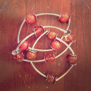 Orange/Brown bracelet set