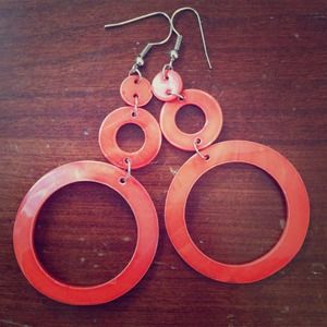 Orange Earrings