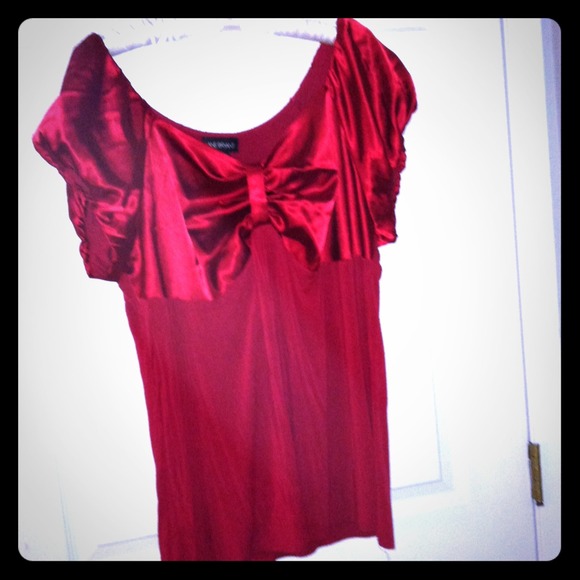 Dressy red top