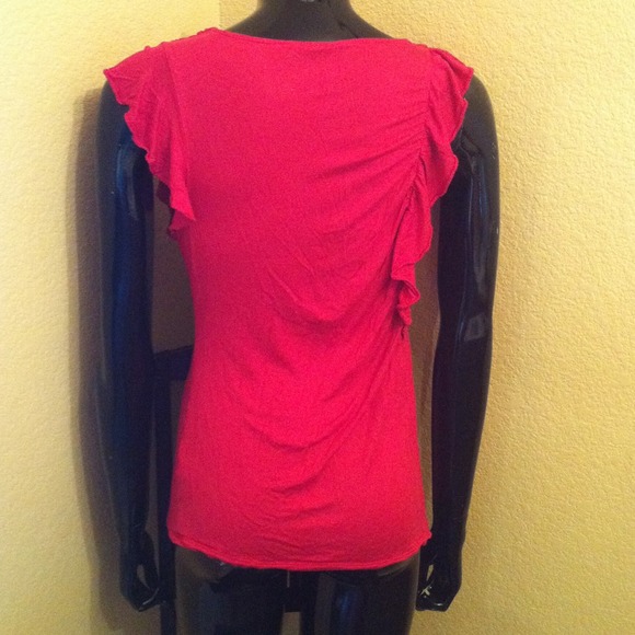 ReservedB.R Raspberry Ruffle Shirt - Picture 3 of 4