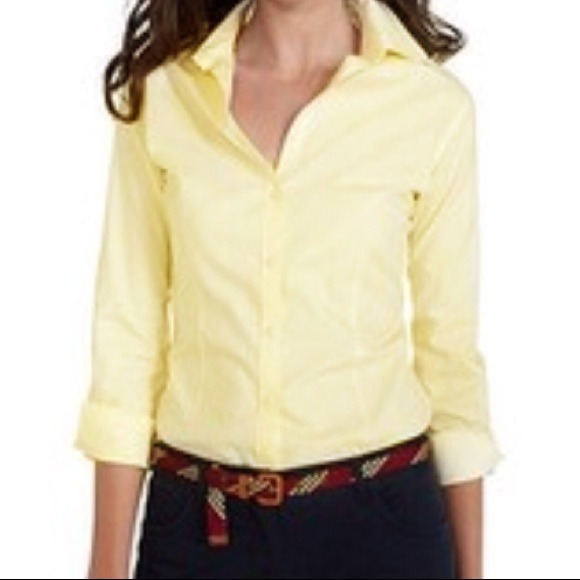 SOLD - Brooks Brothers Fitted Pale Yellow Shirt