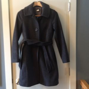 J. Crew Wool Coat in Grey