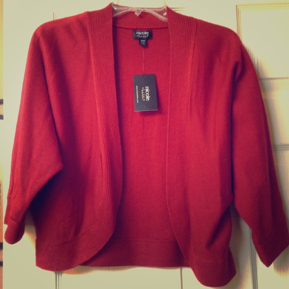 New Nicole Miller Red Sweater - Picture 1 of 3