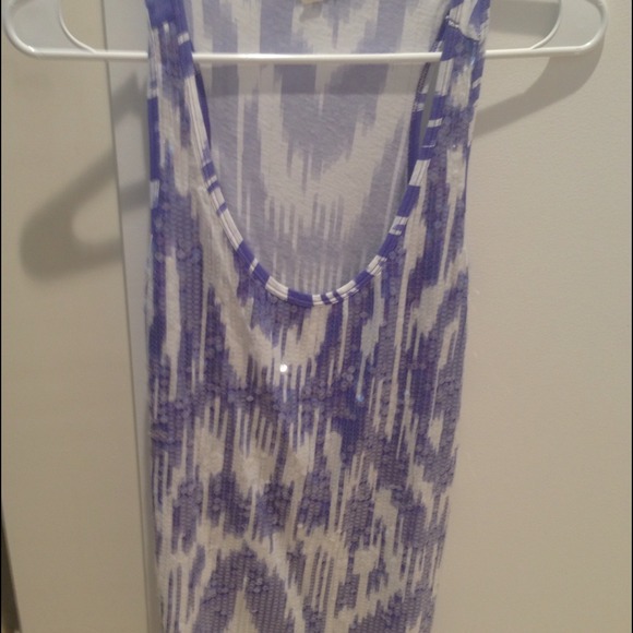 ⭐Sold in Bundle⭐ J Crew Sequin Purple Tank Top