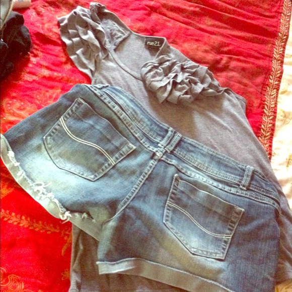 Top with beautiful ruffle shirt