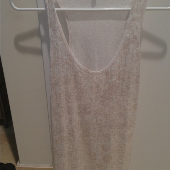 ⭐Sold in Bundle⭐ Sequin J Crew Beige Tank Top