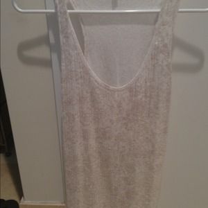 ⭐Sold in Bundle⭐ Sequin J Crew Beige Tank Top