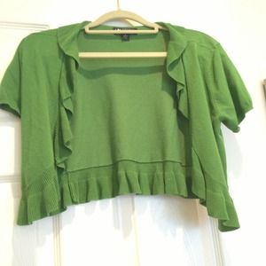 Green new cardigan