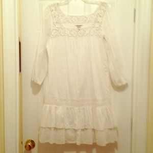 Lucky Brand white cotton dress