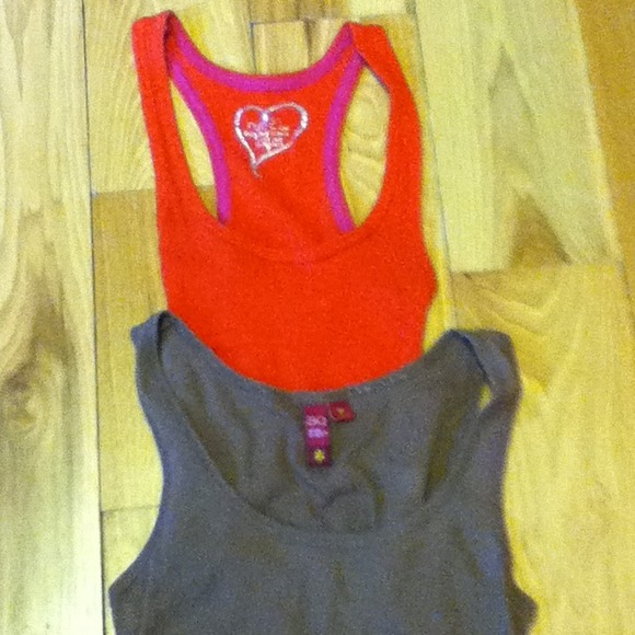 Orange & Brown tank tops