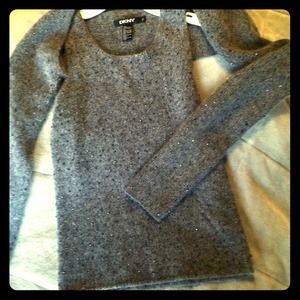 DKNY two pc beaded sweater.