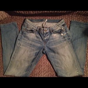 Loft Modern slim fit light wash denim