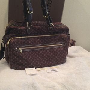 Authentic LV diaper bag brown