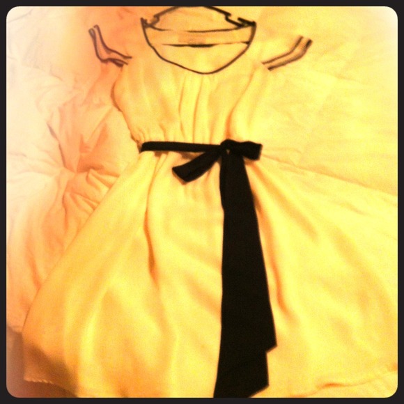 RESERVED! @ ATEQUILAROSE Dress AND Ribbon necklace