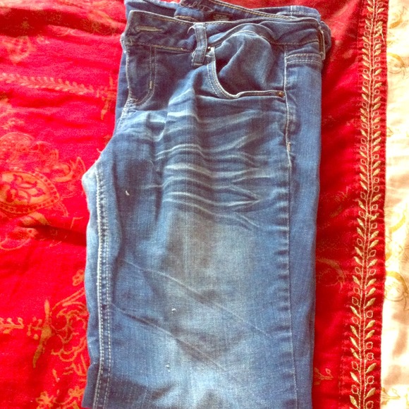 Light colored blue jeans