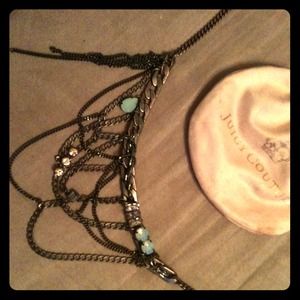 Juicy couture nwt multi chain necklace $128.00!