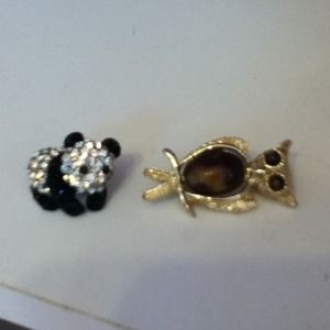 Panda & Owl pins