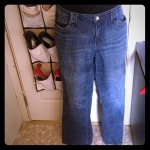 Plus size jeans distressed size 18