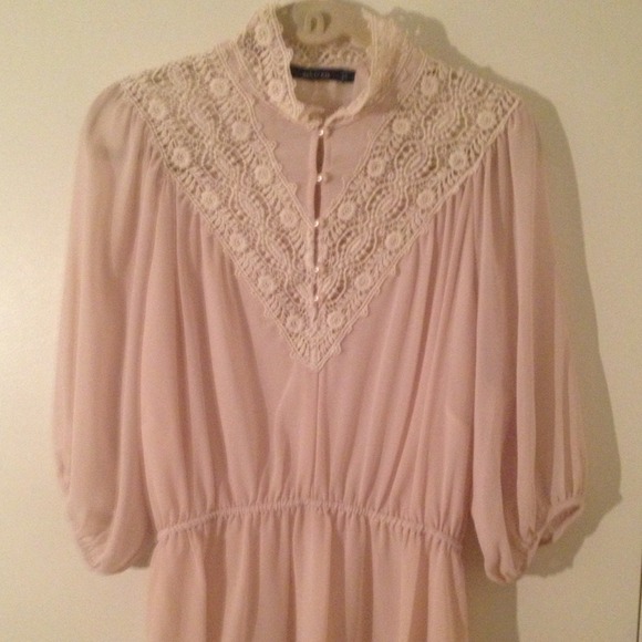 Ark&Co Oversized Shirt with Lace detail