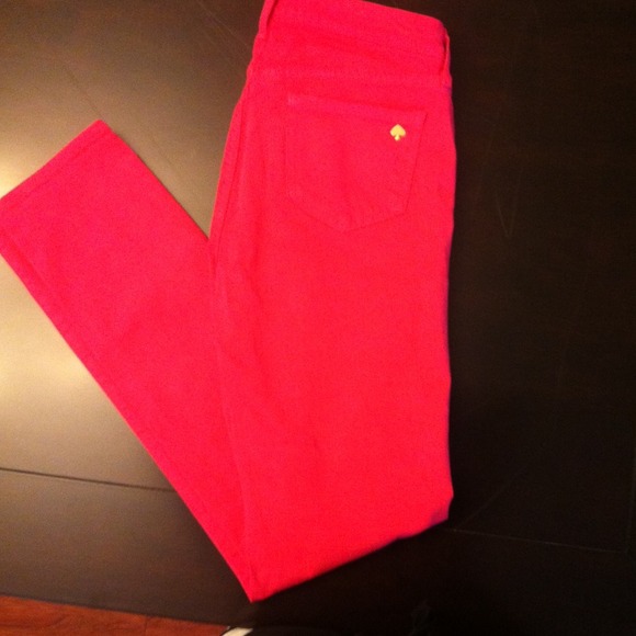 Kate Spade bright pink "play hooky" jeans