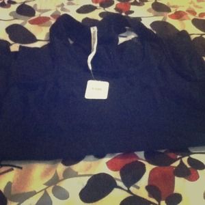 free  people black shirt/dress