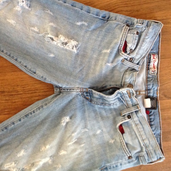 Classic Red Engine Jeans