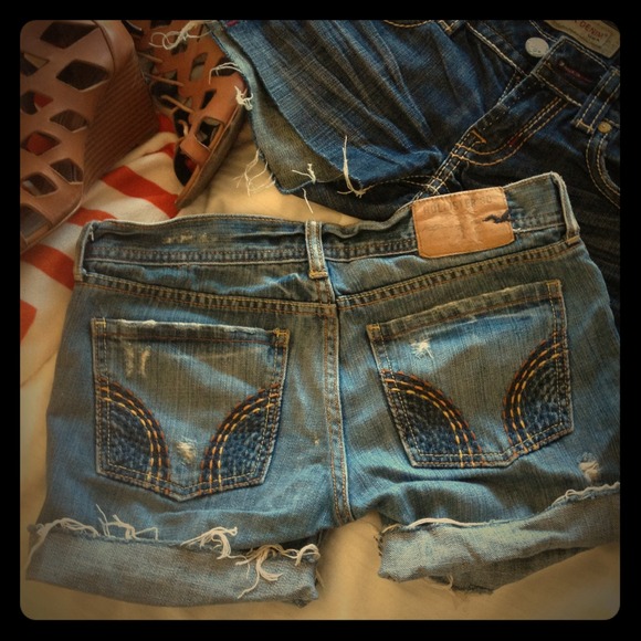 *SOLD* Distressed Hollister Cut Off Jean Shorts