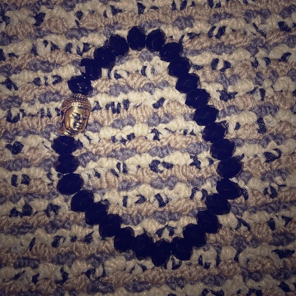 Buddha & Czech Crystals . Custom made bracelet