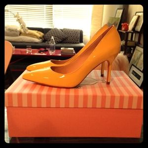 Footcandy Yellow Patent Heels - never worn!!!