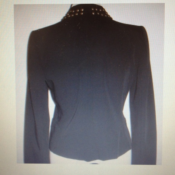 Drew with studded collar black blazer - Picture 2 of 4