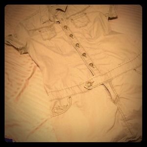 Khaki Army look dress!