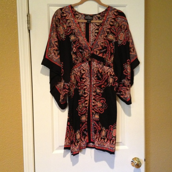 BOHO Paisley Print Mini Dress