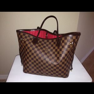 AUTHENTIC LOUIS VUITTON NEVERFULL MM DAMIER