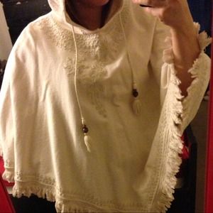 Lucky Brand Poncho & Justin bieber bag bundle