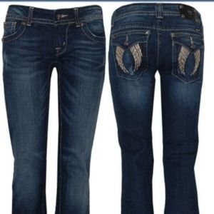 Miss Me jeans-size 26 angel wings