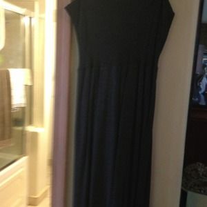 Velvet Grey Maxi Skirt