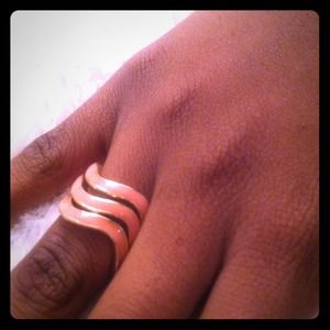 Both Pink and sky blue chevron rings for $20