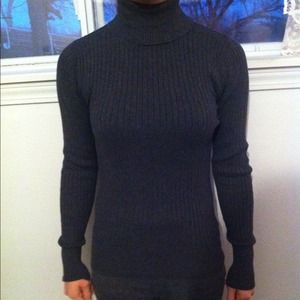 Gray Turtleneck Sweater