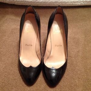 Silver heeled Christian louboutin