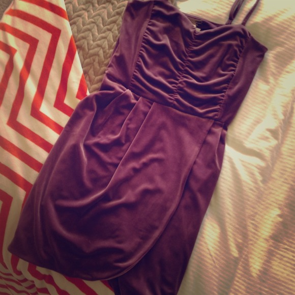 *SOLD* Purple Velvet H&M Cocktail Dress