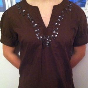 Brown Gap Blouse