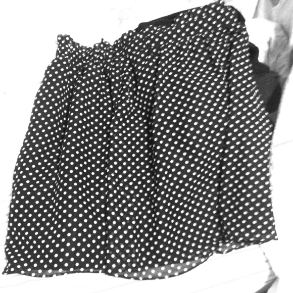 polka dot skirt