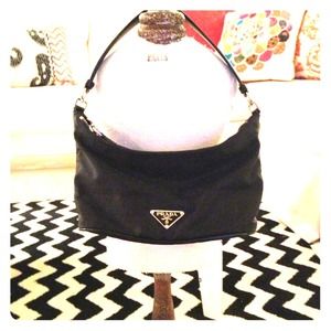 Prada Tessuto Sirio Small Shoulder Handbag