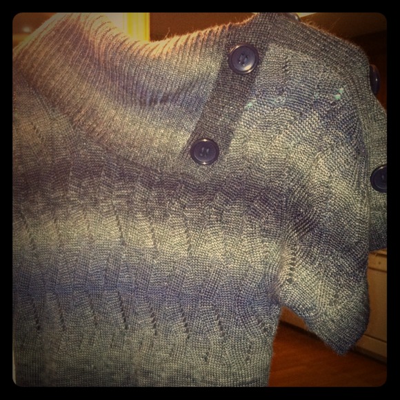 🎉REDUCED🎉 New navy blue & grey sweater dress!!!
