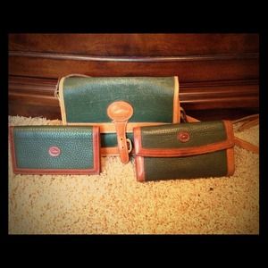 vintage dooney and bourke matching bag wallet