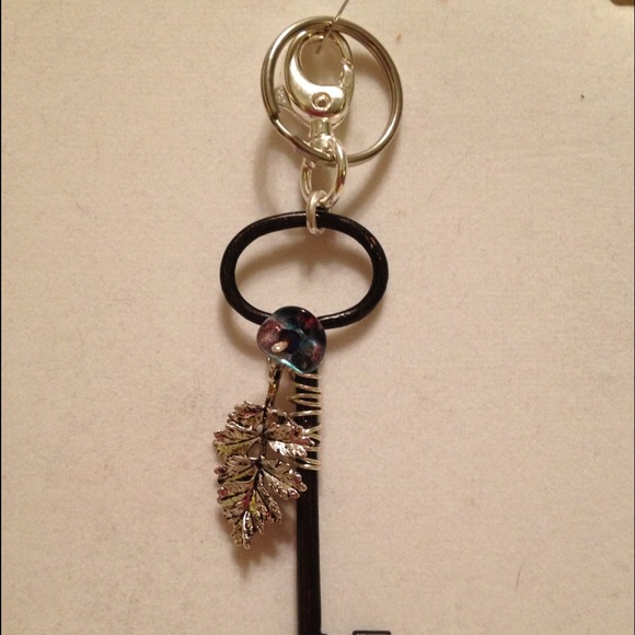 Wire Wrapped Iron Key/Key Ring
