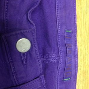 J Brand Twill Skinny, Bright Purple
